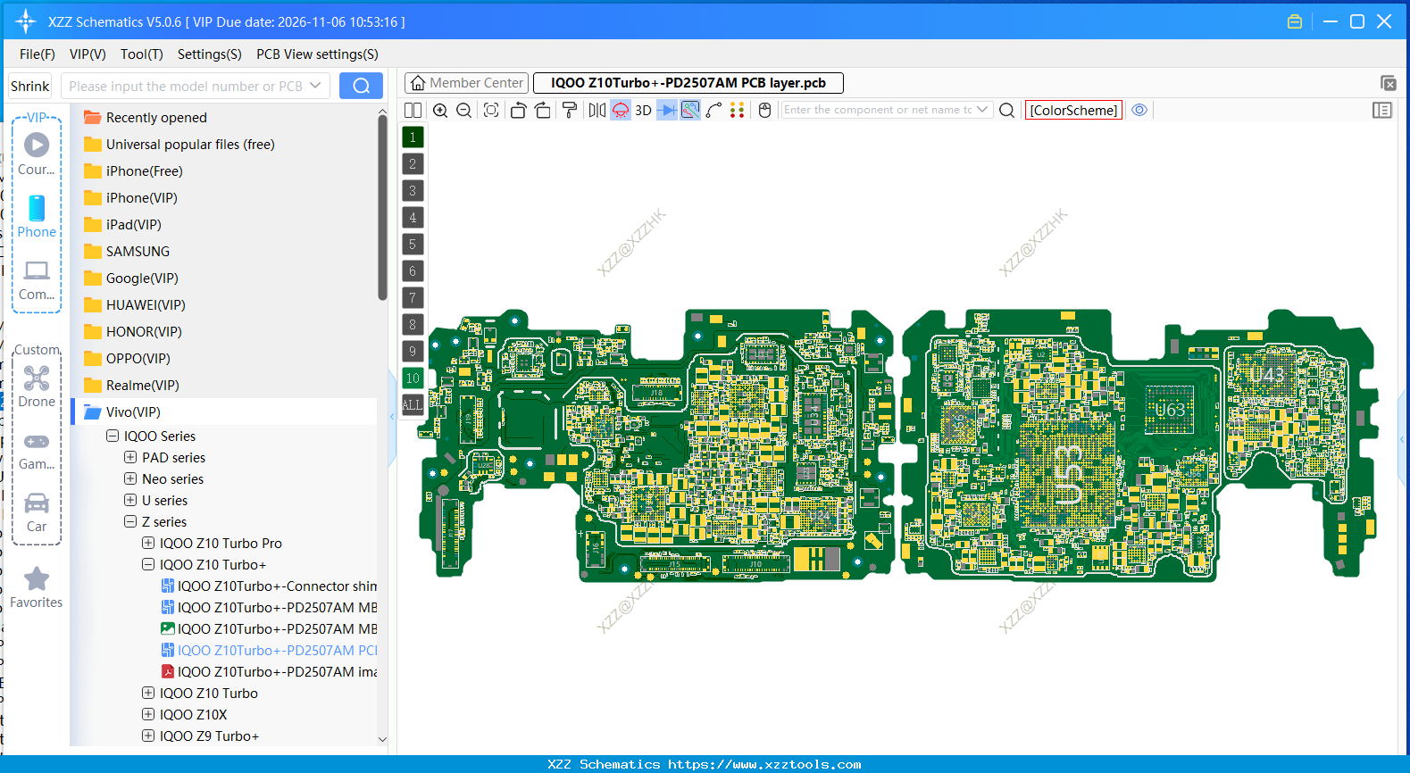 VIVO IQOO Z10Turbo+-PD2507AM PCB Layer